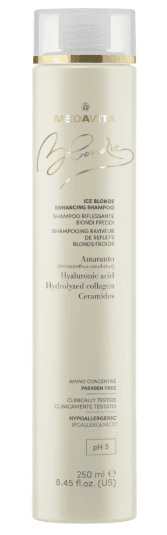 Зміцнювальний шампунь для холодних відтінків блонду / Medavita ICE BLONDE