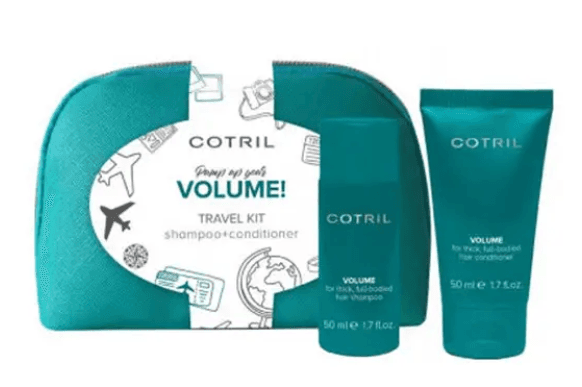 Дорожній набір у косметичці VOLUM шампунь+кондиціонер / Cotril VOLUME