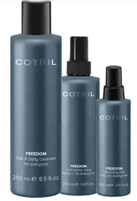 COTRIL FREEDOM - Набір REFRESH & GO (гель для душу, незмивний Live in спрей для волосся +освіжаючий спрей) / Cotril