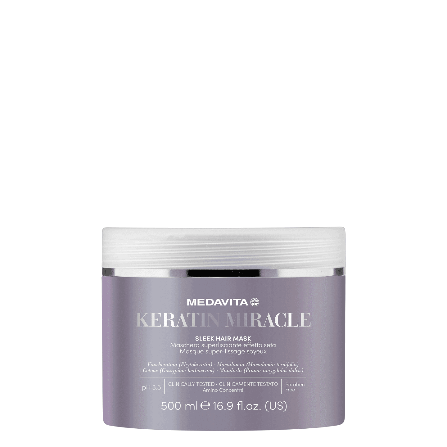 Ультрарозгладжувальна маска для волосся / Medavita KERATIN MIRACLE